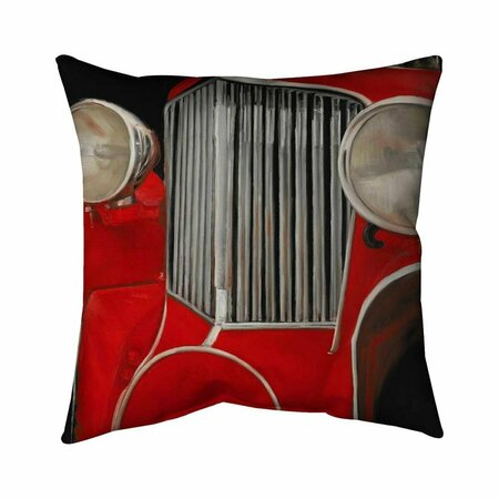 BEGIN HOME DECOR 26 x 26 in. Car of the 50s Closeup-Double Sided Print Indoor Pillow 5541-2626-TR65